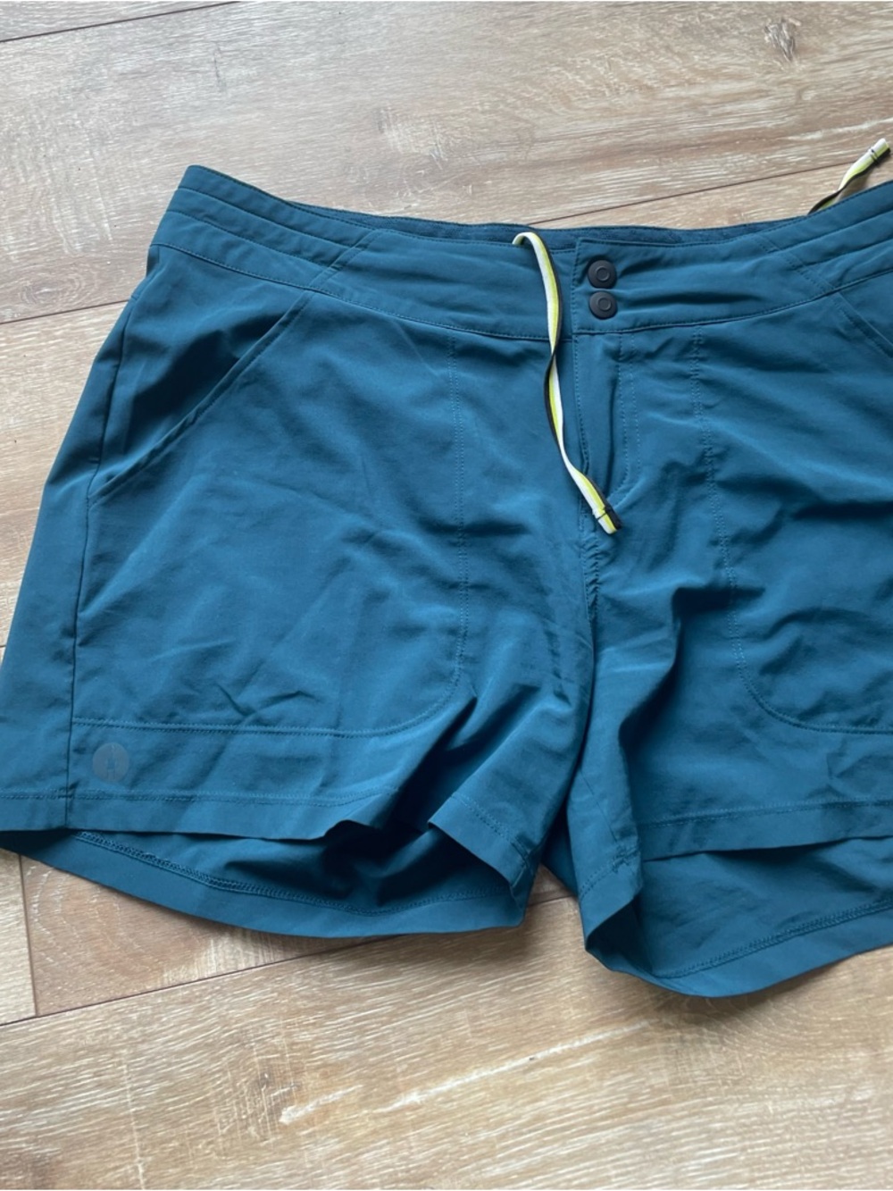 Smartwool Women's Teal Athletic Drawstring Shorts